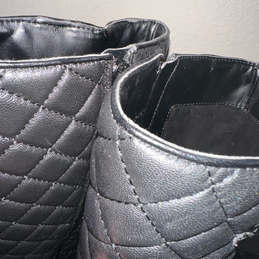 || Vince Camuto || High Quilted Black Boots - Picture 12 of 14